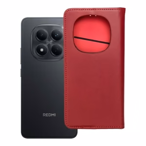 SMART PRO Book Nahkainen Suojakuori XIAOMI Redmi Note 15 5G:lle viininpunainen
