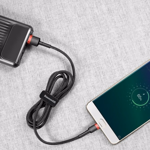 Baseus Cafule Micro USB -kaapeli 2A 3m (musta+punainen)