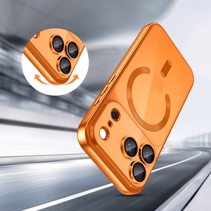 Tech-Protect MagFlex MagSafe Suojakuori iPhone 17 Pro -lle - läpinäkyvä oranssi