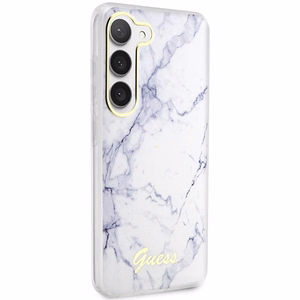 Guess GUHCS23SPCUMAH S23 S911 valkoinen/valkoinen kovakuori Marble
