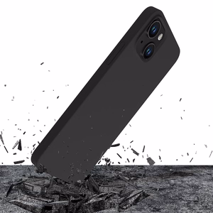 iPhone 14 Plus 3mk Silicone Case -sarja - musta