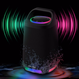 Blavec Portable Bluetooth-kaiutin TWS WS-01 Karaoke 160W mikrofonilla - musta (vahingoittunut pakkaus)