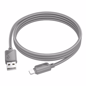 Kaapeli USB-A Lightning Hoco 2,4A 1 m X113 harmaa