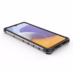 Honeycomb Asia panssari kansi TPU puskuri Samsung Galaxy A22 4G musta