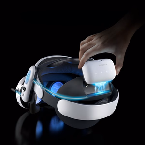 BoboVR S3 Pro Strap for Meta Quest 3 VR Headset + B100 External Battery - Black and White