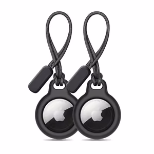 Tech-Protect Rough 2 kpl suojakuori Apple AirTag -laitteelle - musta