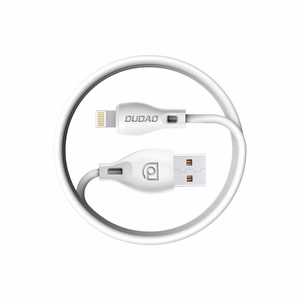 Dudao USB / Lightning -kaapeli 2.4A 1m valkoinen (L4L 1m white)