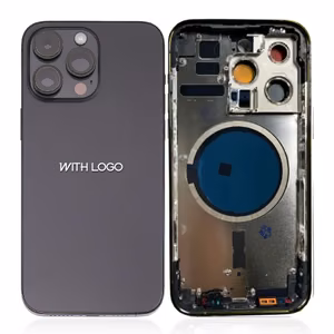 Takakuori yhteensopiva iPhone 14 Pro täydellä rungolla / Space Black / OEM