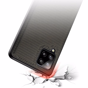 Dux Ducis Fino kotelo päällystetty nylon materiaali Samsung Galaxy A42 5G vihreä