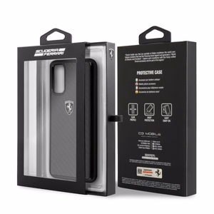 Ferrari Hardcase FEHCAHCS62BK S20 G980 musta/musta Carbon Heritage -hiiliperintö