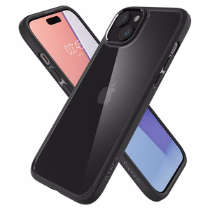 Spigen Ultra Hybrid iPhone 15 Suojakuori - Matta Musta