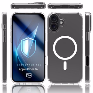 3mk Armor MagCase iPhone 16:lle - Läpinäkyvä