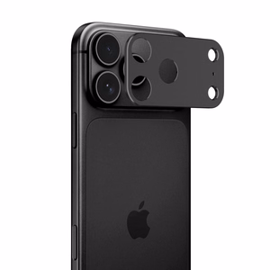 Tech-Protect Camalloy Fit+ -kamerasuoja iPhone 18 Pro -mallille, musta