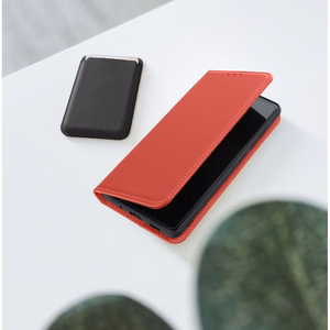 SMART PRO Book nahkainen Suojakuori XIAOMI Redmi Note 15 PRO 5G:lle tummanpunainen