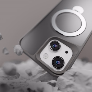 Etteri Matte Mag Ring kuori iPhone 13 6,1 harmaa