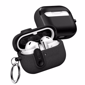 Tech-Protect Slim Hook Suojakuori Samsung Galaxy Buds 3 / 3 FE / 3 Pro:lle - Musta