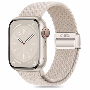 Tech-Protect NylonMag Hihna Apple Watch 6/7/8/9/10/SE (40/41/42 mm), luonnontitaani