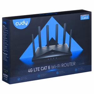 Cudy LT700 langaton reititin Gigabit Ethernet kaksikaistainen (2.4 GHz / 5 GHz) 4G musta