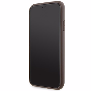 Guess GUHCN61P4SNW iPhone 11 / Xr ruskea/ruskea kovakuori 4G Stripe