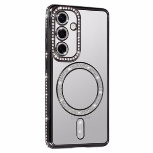 Bling Magsafe Suojakuori Samsung Galaxy S24 musta