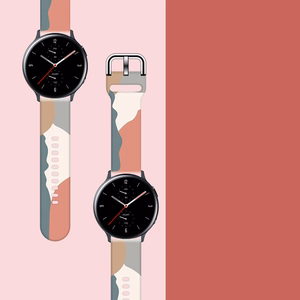 Strap Moro for Samsung Galaxy Watch 40 / 41 / 42 / 43 / 44 mm silicone bracelet watch band - pattern 15