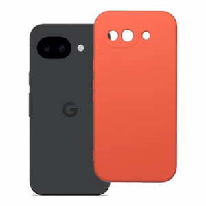 Google Pixel 10a -silikonisuojakuori, puuterinvaaleanpunainen