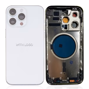 Takakansi sopii iPhone 14 Pro Max täydellä kotelolla / hopeinen / OEM
