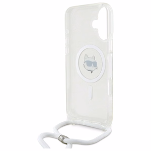 Karl Lagerfeld IML Choupette Head & Cord MagSafe suojakuori iPhone 16:lle - läpinäkyvä