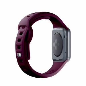 3mk-silikoniranneke Apple Watchille, 42/44/45/46/49 mm, Mulberry, suuri koko