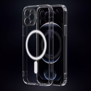 TFO Anti Shock 1,5 mm Mag suojakuori iPhone 17 Pro 6,3″ / iPhone 18 Pro 6,3″ -puhelimelle kamerasuojuksella – läpinäkyvä ja valkoinen