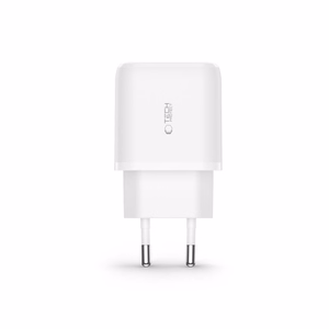 Tech-Protect C20W USB-C PD 20W / USB-A QC 3.0 charger with USB-C / USB-C cable - white