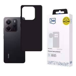 3mk Matt Case Pro Suojakuori Xiaomi Redmi Note 14 5G:lle - mattamusta