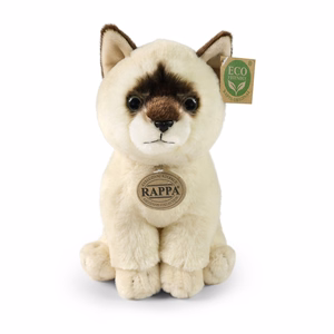 Rappa Soft Collection ympäristöystävällinen realistinen istuva ragdoll-kissapehmolelu, 23 cm