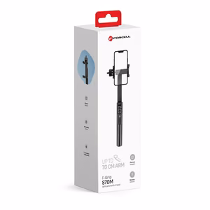 FORCELL F-GRIP S70M selfie stick with wireless remote control tripod black