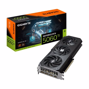 GIGABYTE GeForce RTX 5060 Ti GAMING OC 8G Näytönohjain - 8GB GDDR7, 128bit, PCI-E 5.0, 2647MHz Core Clock, 3 x DisplayPort, 1 x HDMI, GV-N506TGAMING OC-8GD
