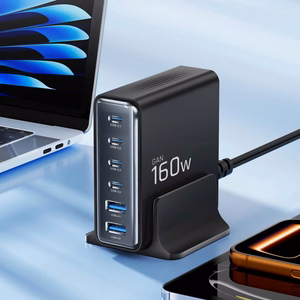 Tech-Protect DC160W-GAN 6-Port 160W Wall Charger - Black