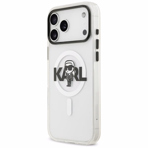 Karl Lagerfeld IML Karl Sketch Logo MagSafe Suojakuori iPhone 17 Pro Max:lle - Läpinäkyvä