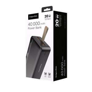 Kruger&Matz 40000 mAh Li-ion -varavirtalähde QC- ja PD-tuella