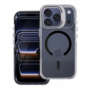 Suojakuori iPhone 15:lle Lens Mag Cover yhteensopiva MagSafen kanssa musta