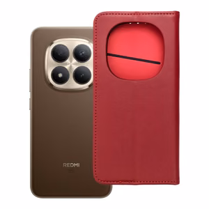 Smart Pro Book nahkainen läppäsuojakuori Xiaomi Redmi Note 15 Pro Plus 5G viininpunainen