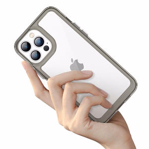 Outer Space Kotelo Kotelo iPhone 12 Pro Max Kova kansi geelikehyksellä Punainen