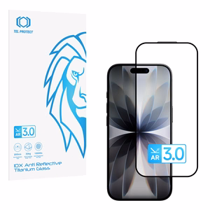 Karkaistu lasi Tel Protect 10X AR 3.0 AntiReflective Titanium Iphone 16 Pro/17 (kirjekuori)