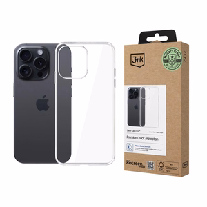 3mk Clear Case Eco Apple iPhone 15 Pro Max:lle - läpinäkyvä