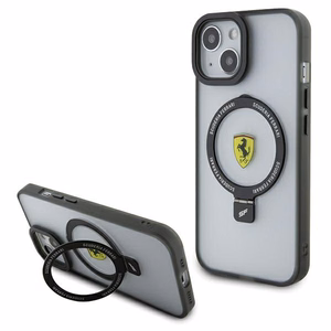 Ferrari Ring Stand 2023 Collection MagSafe suojakuori iPhone 15 Plus / 14 Pluslle - läpinäkyvä