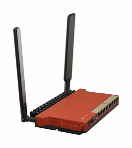 Langaton reititin MikroTik Wi-Fi 6 IEEE 802.11ax USB 3.0 8x10/100/1000M 1xSFP 2 antennia L009UIGS-2HAXD-IN