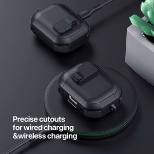 DUX DUCIS PECP - TPU+PC suojakotelo AirPods 4 musta