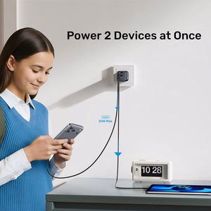 2x GAN 45 W verkkolaturi, 2x USB-C PD, QC