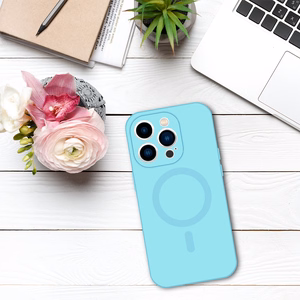 TEL PROTECT MagSilicone Suojakuori iPhone 11:lle vaaleansininen