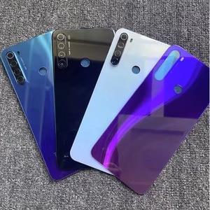 Back Cover Compatible With Xiaomi Redmi Note 8T / Black / (with camera lens) HQ