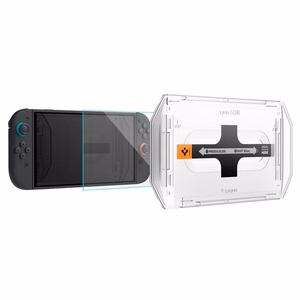 Spigen Glas.TR EZ FIT Karkaistu lasi 2 kpl Nintendo Switch 2:lle - Läpinäkyvä